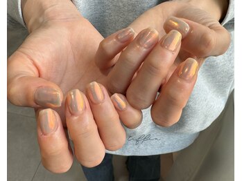 ネイルサロン ティフィン(tiffin)/~オレンジオーロラ~
