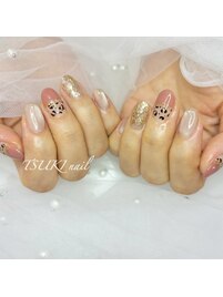 ヒョウ柄ネイル