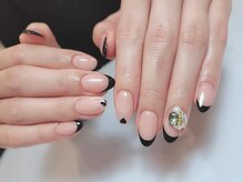 エンジェルビューティー 上野(Angel Beauty)/クールな黒フレンチ