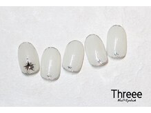 スリーネイルプラスアイラッシュ(Threee Nail+Eyelash)/ストーンネイル