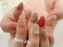 ネイルズアリー 立川店(Nails ally)/ドライフラワー×ワイヤーアート