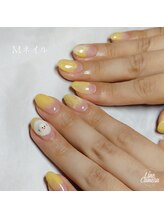 エムネイル(Ｍ)/_雪だるまネイル_