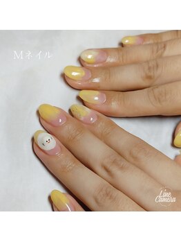 エムネイル(Ｍ)/_雪だるまネイル_