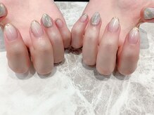 ヴィーナ 山口店(Vina)/ミラー×大理石ネイル