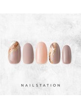 ネイルステーション ルミネ新宿1店(NAIL STATION)/シンプルネイル／パラジェル