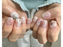 ネイルサロン ティフィン(tiffin)/～ちゅるちゅるオーロラアート～