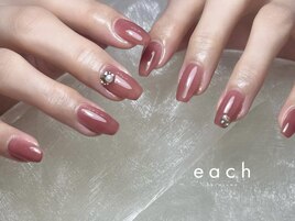 ワンカラー×ビジュー