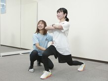 プロのトレーナーが、しっかりマンツーマン指導をおこないます。