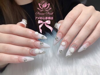 ナナネイル アメ村心斎橋店(NaNa Nail)/長さ出し/持ち込みOK/アート10本