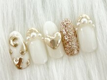 ディーネイル 池袋(D-nail)/【木村】ミラー×ハートネイル