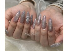 エムジーネイル(Mg Nail)/レースフラワーネイル