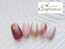エスプレッソ アイビューティーアンドネイル 新百合ヶ丘店(Espresso)/大理石ネイル　冬ネイル
