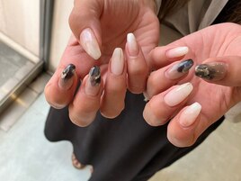 ブラックニュアンスネイル☆