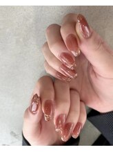 セリーンネイル(Serene Nail)/マグネット×ミラーアート