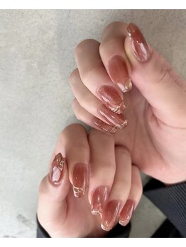 セリーンネイル(Serene Nail)/マグネット×ミラーアート