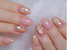 幻之花ネイル/春ネイル　桜色　シェルネイル　