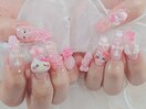 サンリオネイル/パーツつけ放題