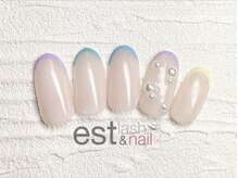 エストラッシュアンドネイル 銀座店(est lash&nail)/パステルフレンチネイル