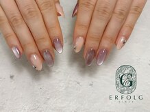 エアフォルクギンザ 横浜店(ERFOLG GINZA)/青みピンクマグで春っぽネイル！