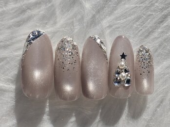 プロモート 岡山城下店(Promote)/キラキラツリーネイル