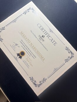 ワイズデュー(Y's Dew)/韓国肌管理Volayon取扱店認定証