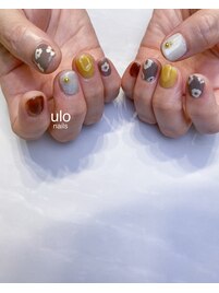 北欧フラワーネイル