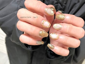 アプリシーエイトネイル(appreciate nail)/定額ネイル♪