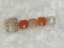 ネイルアンドアイ リリー 住道店(Lily)/フット定額デザイン8種　¥7700