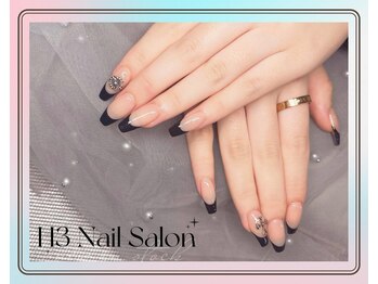 エイチスリー(H3)/ベース付きの黒フレンチ