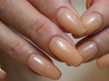 ナチュラルグラデーションネイル