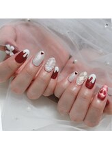 ビーカラフル 新宿店(BeColorful)/赤ガーリーアート