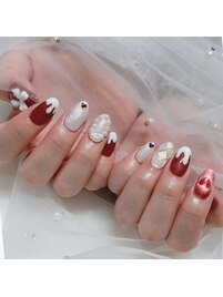 赤ガーリーアート