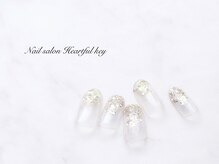 ネイルサロン ハートフルキー(Heartful key)/シェルネイル¥8000
