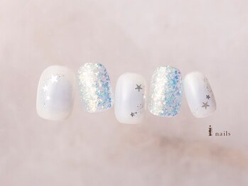 アイネイルズ 横浜EAST店(I-nails)/ブルーチークホロネイル