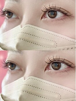 ハーフバックス 堀之内店の写真/【新導入記念】シングルラッシュ120本 ￥6,600→￥3,300♪すっぴんでも浮かない、自然で上品なお目元に。
