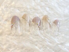 バレンタインネイル