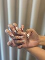 ネイルソル ラグジュ 松山(Nail SOL LUXE) 海外GALトレンドデザイン♪大きなお花がメインのシェルデザイン