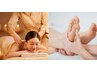 60分極上オイル組合わせコース男女人気NO1ボデイケア+足つぼ8980→¥6980