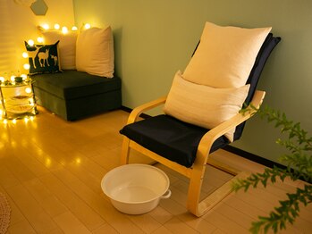 ポモ(POMO)/リクライニングでゆったり足湯♪