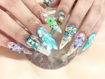 ベーシック ネイルウィザードアカデミー 本厚木店(Basic×NailWizardAcademy)の写真/【長さだしが得意なBasic☆本厚木店NEWOPEN！】麻布・六本木・町田・相模大野で大人気のGAL・BOHO系アート*