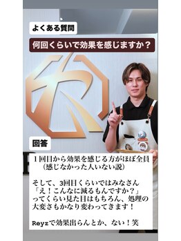 レイズ(Reyz)/絶対的に効果への自信があります