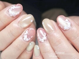 手描きフラワー