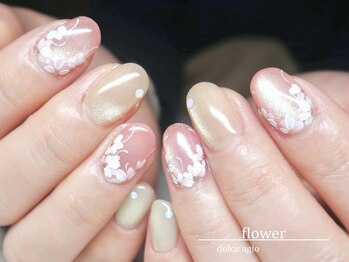 手描きフラワー