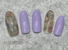 ミオリィ(meoli)/ワンカラー＋フラワーアート