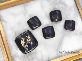 (1383)金箔Footネイル