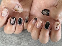 ネイル アトリエ コモード(nail atelier Comodo)/ニュアンスネイル [モノクロMIX]