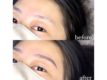 ボス ブロウ 天白店(BOSS BROW)/【レディース眉毛】before after