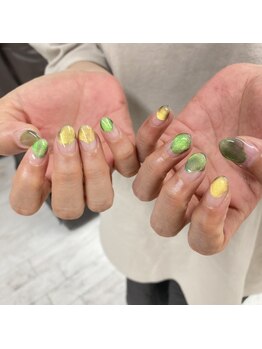 ネイルサロン エーナイン ザ ビッグ豊平店/持ち込みデザイン