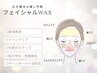 フェイシャルWAX￥4,840☆化粧ノリ抜群♪ツルスベ肌へ！