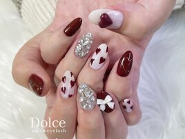 バレンタインネイル